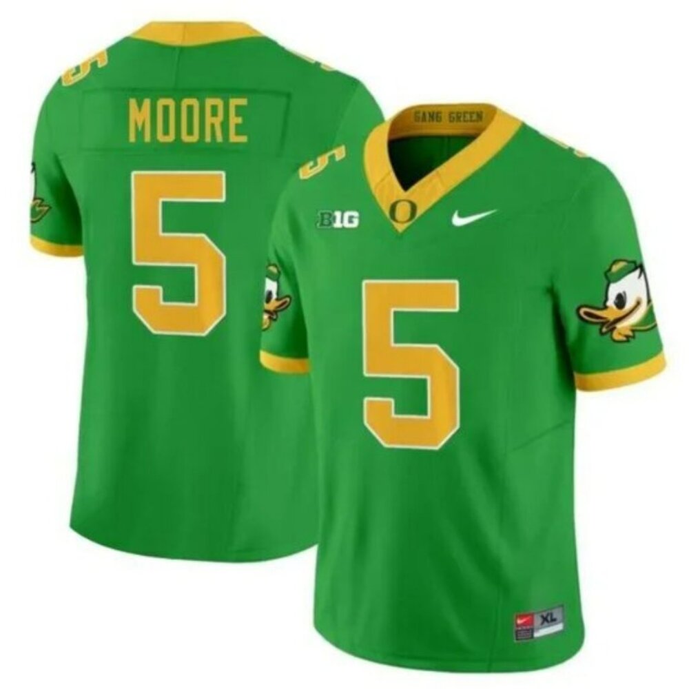 Mens Youths  Dante Moore Stitched Vapor Green Jersey